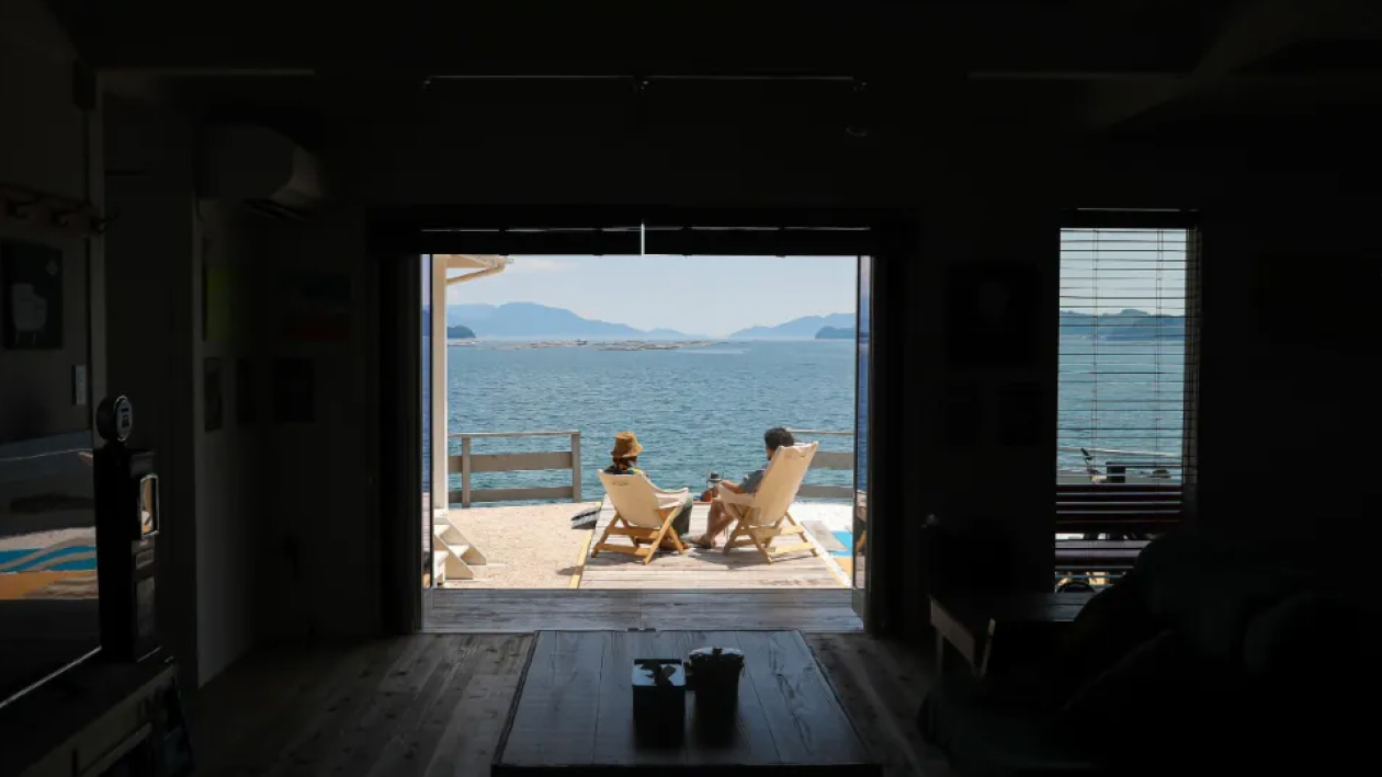海の見える家の間取りの家